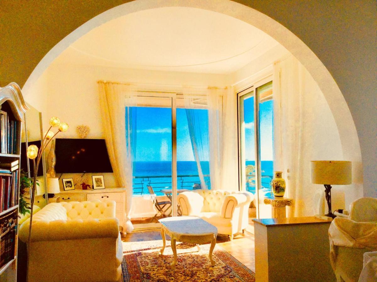 Endless Stunning Mediterranean Sea Views Promenade Des Anglais Nice Exteriér fotografie