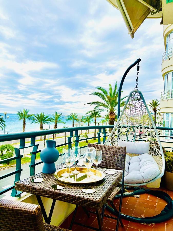Endless Stunning Mediterranean Sea Views Promenade Des Anglais Nice Exteriér fotografie
