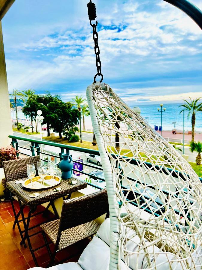 Endless Stunning Mediterranean Sea Views Promenade Des Anglais Nice Exteriér fotografie