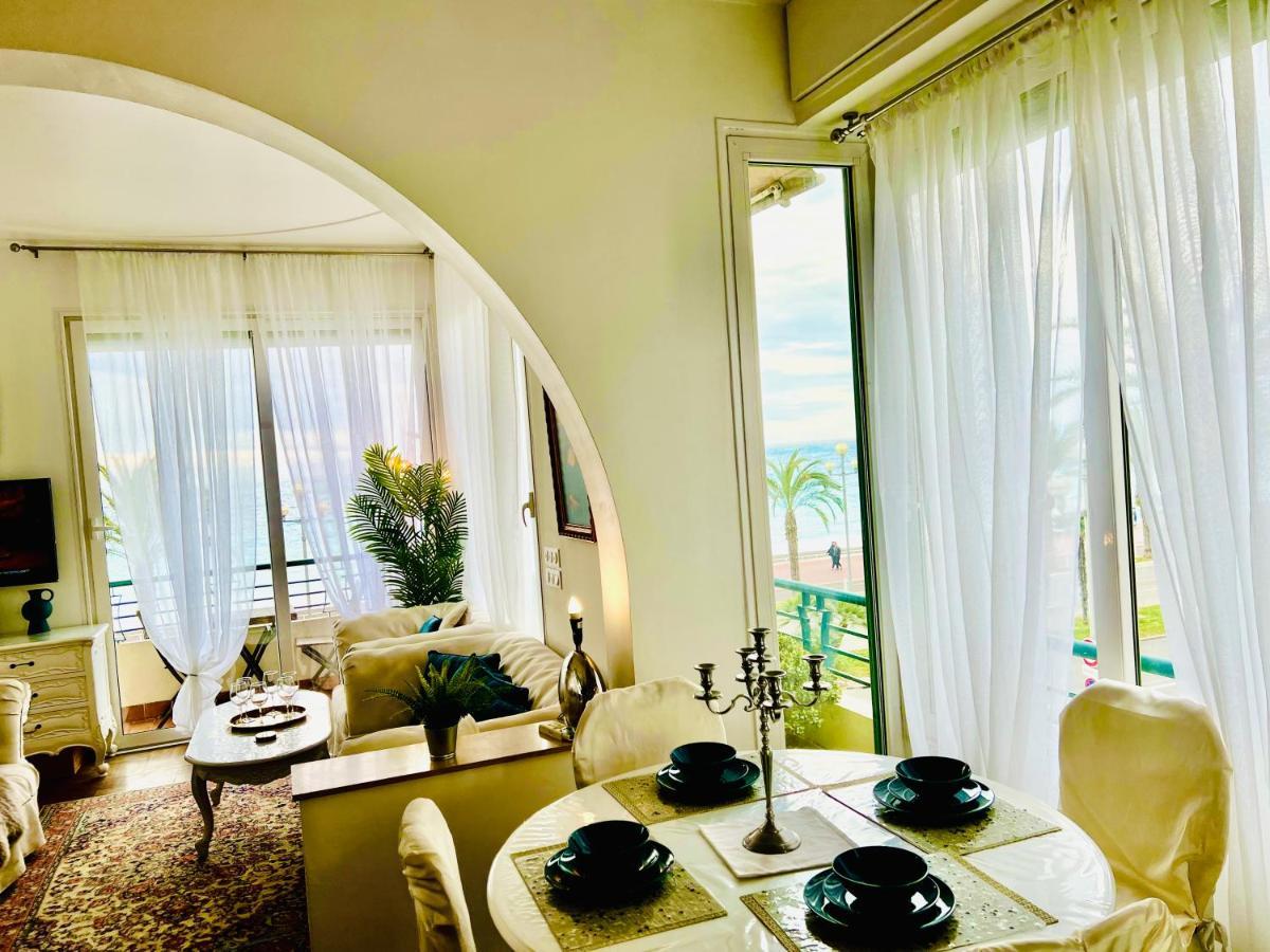 Endless Stunning Mediterranean Sea Views Promenade Des Anglais Nice Exteriér fotografie